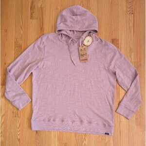 Faherty Sunwashed Organic Cotton Hoodie 2XL Spring Quartz Slub Sweatshirt NWT